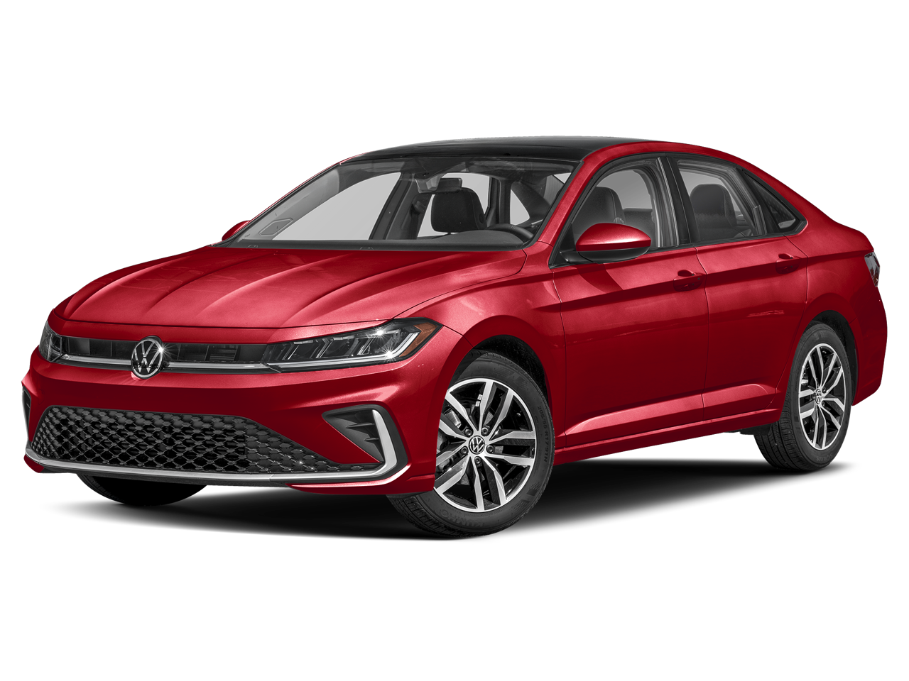 2026 Volkswagen Jetta 1.5T SE in Kings Red Metallic — front three-quarter view