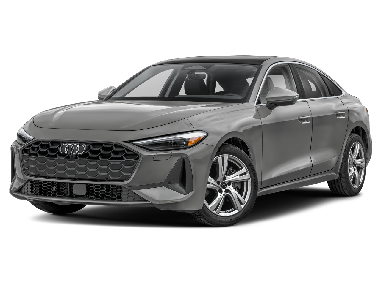2025 Audi A5 2.0T Premium Plus quattro in Black Metallic — front three-quarter view