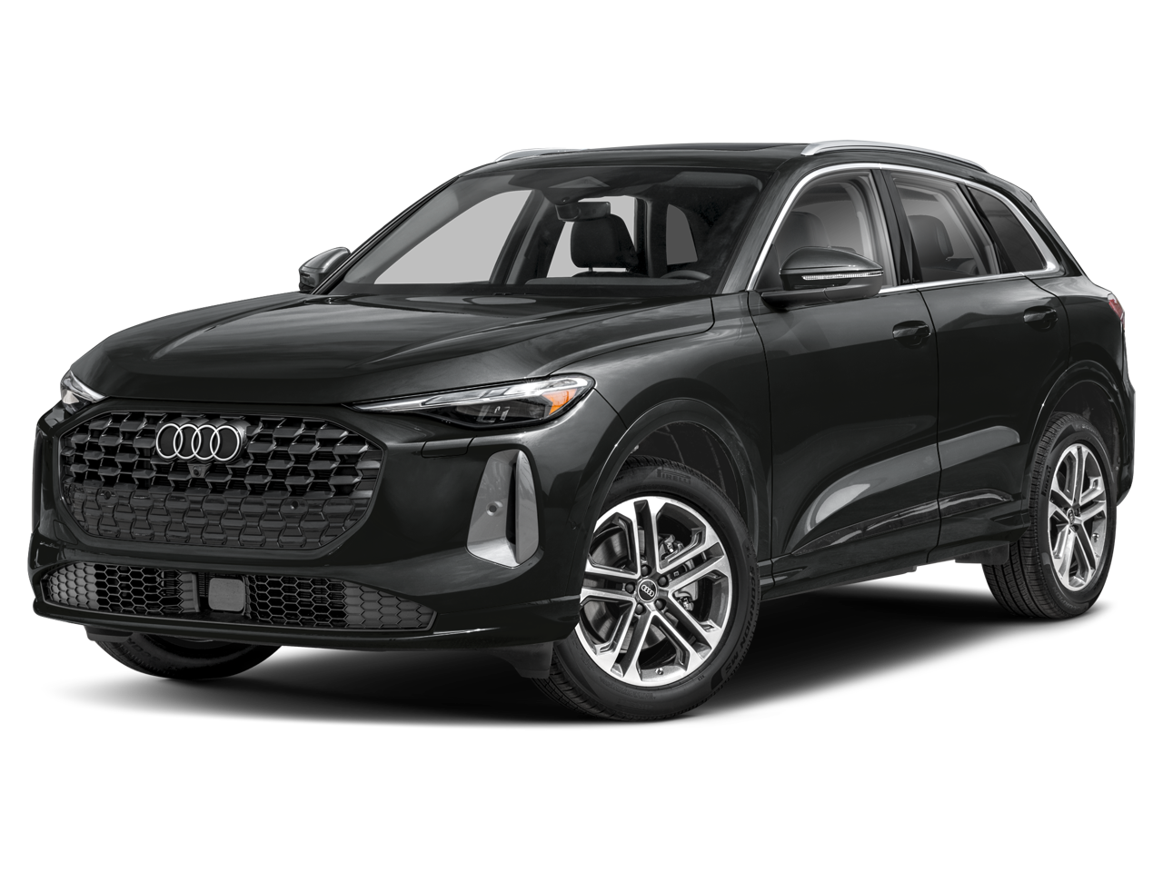 2025 Audi Q5 2.0T Premium quattro in Tambora Gray Metallic — front three-quarter view