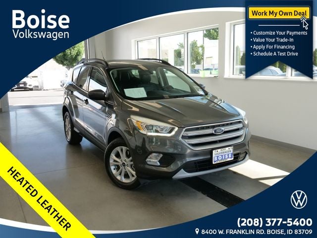 2018 Ford Escape SEL in Magnetic — front three-quarter view