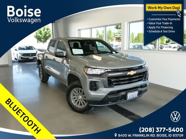2023 Chevrolet Colorado LT in Sterling Gray Metallic — front three-quarter view