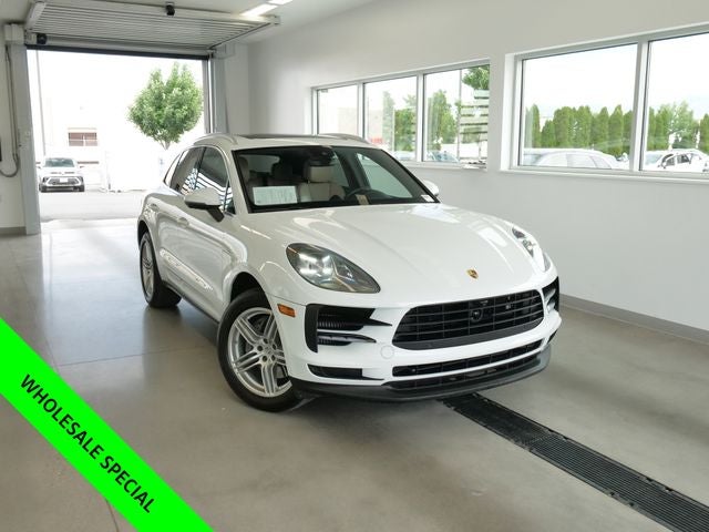 2019 Porsche Macan S in White — front three-quarter view